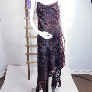 Vintage J Ribkoff Couture Asymmetric Beaded Gown 8